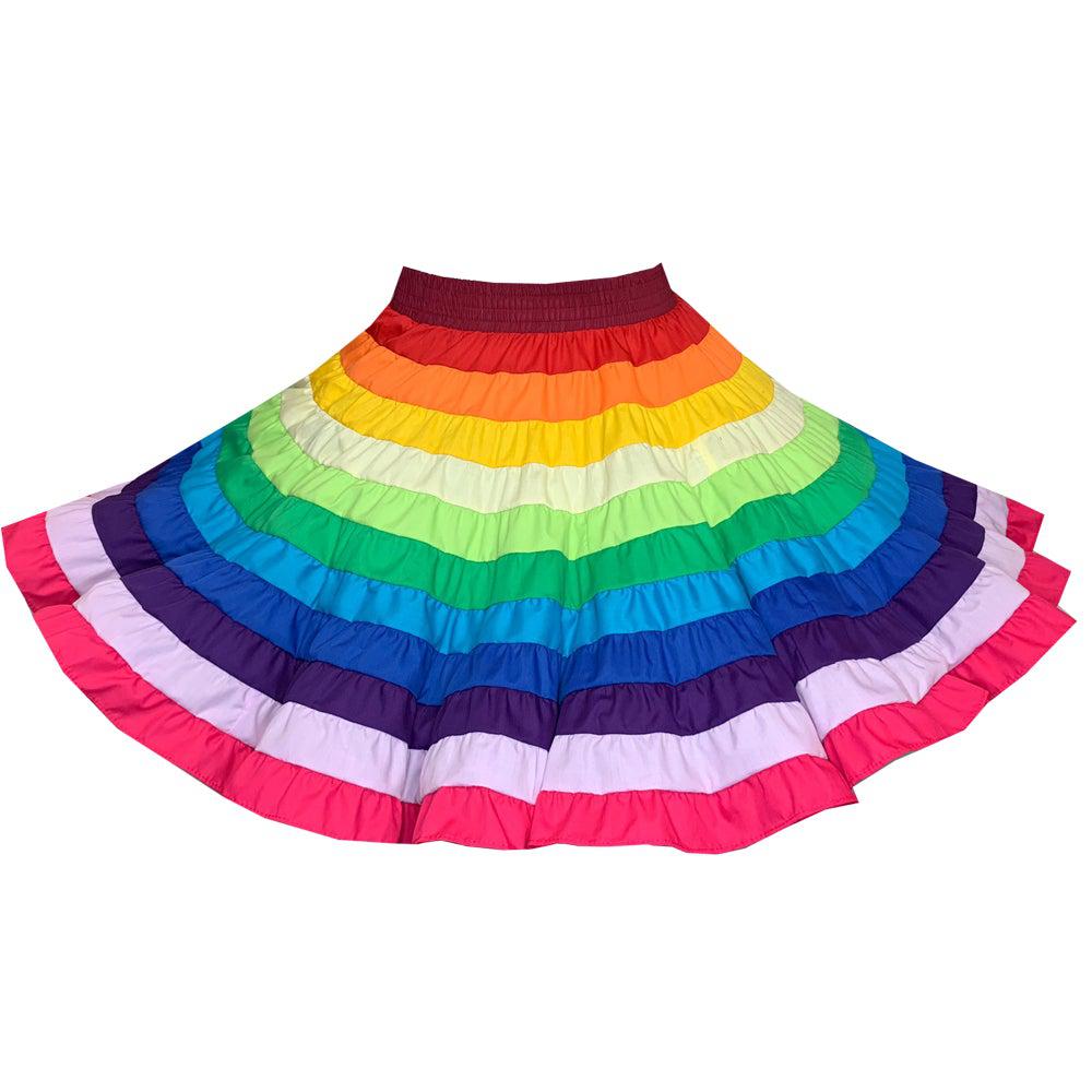 Women's Rainbow Stripe Midi Skirt | Madewell
